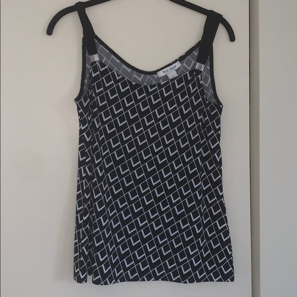 Blacks and white blouse